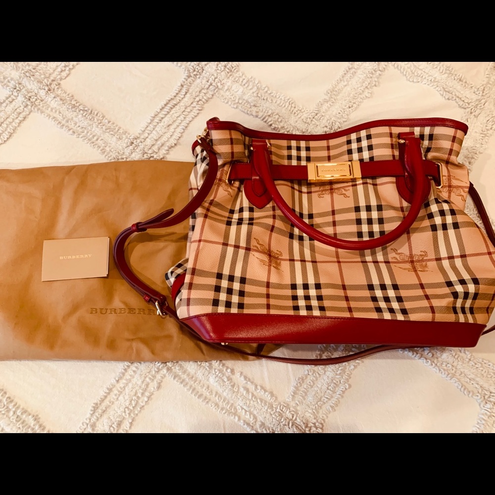 Burberry Haymarket Handbag